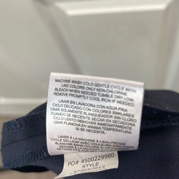 ELLEN TRACY TROUSER. NAVY BLUE - Picture 7 of 8